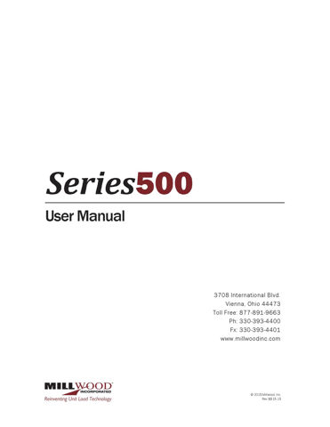 Picture of Series 500 Semi-Automatic Stretch System User Manual